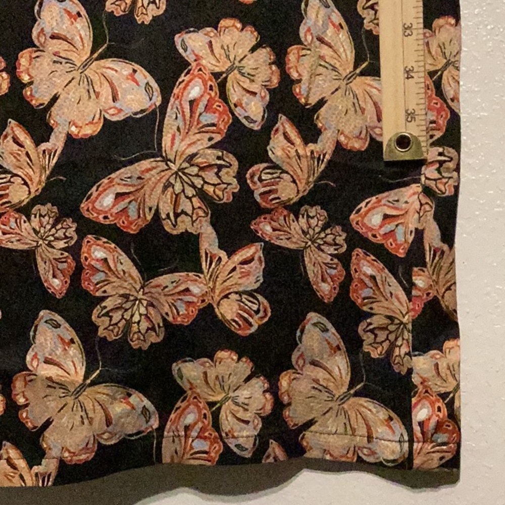Black Floral Print Wide-Leg Pants - Picture 7 of 15